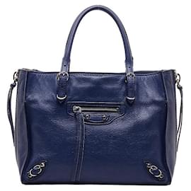 Balenciaga-Leather Papier Handbag  357333-Other