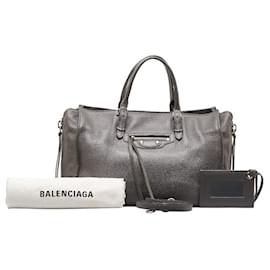 Balenciaga-Leather Papier Handbag  370926-Other