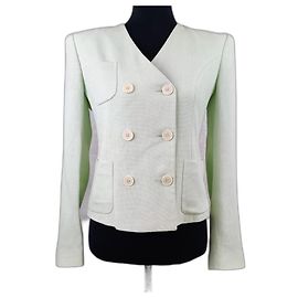 Giacca verde pastello Emporio Armani anni '80 Verde