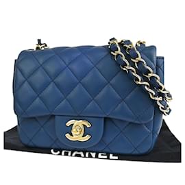 Chanel-CHANEL Mini matelasse-Bleu