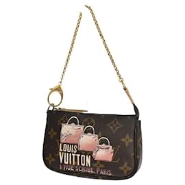 Louis Vuitton-Louis Vuitton Mini Pochette Accessoires-Marrom