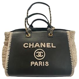Chanel-Chanel cabas Deauville-Noir
