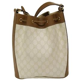 Gucci-Bolsa de ombro GUCCI GG Supreme PVC branco 41 02 034 Auth hk1168-Branco