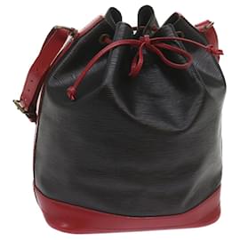 Louis Vuitton-LOUIS VUITTON Epi Noe Shoulder Bag bicolor Black Red M44017 LV Auth 67971-Black,Red