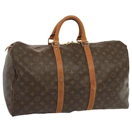 Louis Vuitton-Louis Vuitton-Monogramm Keepall 50 Boston Bag M.41426 LV Auth 51394-Monogramm