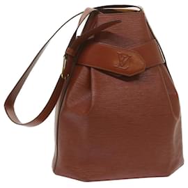 Louis Vuitton-LOUIS VUITTON Epi Sac Depaule GM Shoulder Bag Brown M80193 LV Auth yk11180-Brown
