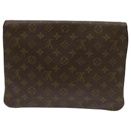 Louis Vuitton-LOUIS VUITTON Monogramm Pochette Priant Clutch Bag M51805 LV Auth 68152-Monogramm