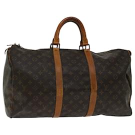 Louis Vuitton-Monograma de Louis Vuitton Keepall 50 Bolsa Boston M41426 LV Auth 49618-Monograma