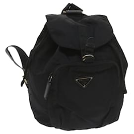 Prada-PRADA Backpack Nylon Black Auth bs12521-Black