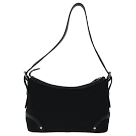 Burberry-BURBERRY Nova Check Shoulder Bag Nylon Beige Black Auth yk11086-Black,Beige