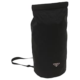 Prada-PRADA Shoulder Bag Nylon Black Auth 67603-Black