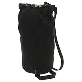 Prada-PRADA Shoulder Bag Nylon Black Auth 67603-Black