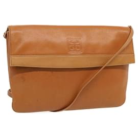 Givenchy-GIVENCHY Shoulder Bag Leather Brown Auth yk11204-Brown