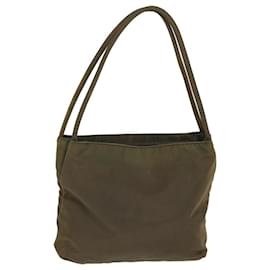 Prada-PRADA Shoulder Bag Nylon Brown Auth 68188-Brown