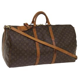 Louis Vuitton-Louis Vuitton Monograma Keepall Bandouliere 60 Boston Bag M41412 LV Auth fm3252-Monograma