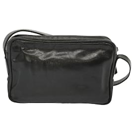 Céline-CELINE Shoulder Bag Leather Black Auth 68125-Black