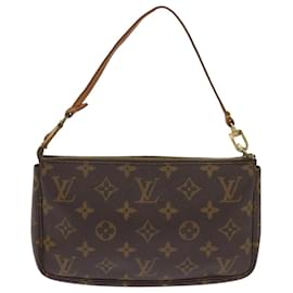 Louis Vuitton-LOUIS VUITTON Monogramm Pochette Accessoires Tasche M.51980 LV Auth 67707-Monogramm