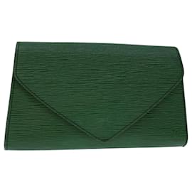 Louis Vuitton-LOUIS VUITTON Epi Art Deco Clutch Bag Green M52634 LV Auth 67714-Green