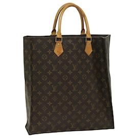 Louis Vuitton-LOUIS VUITTON Monogram Sac Plat Hand Bag M51140 LV Auth 68327-Monogram