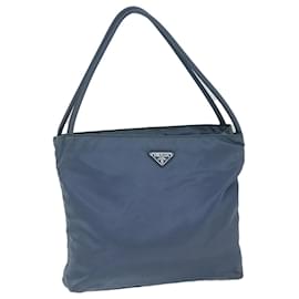 Prada-PRADA Shoulder Bag Nylon Blue Auth 68141-Blue
