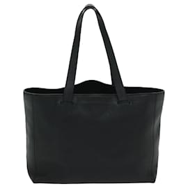 Loewe-LOEWE Anagram East West Shopper Tote Bag Leather Black Auth bs12487-Black