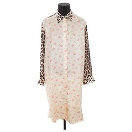 La Prestic Ouiston Vestido de seda Bege