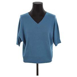 Loro Piana Pull en cachemire Bleu