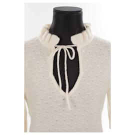 Ganni-Wool sweater-Cream