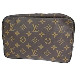 Louis Vuitton-Bolso de mano Louis Vuitton Trousse-Castaño