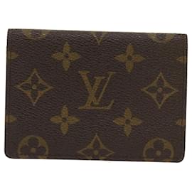 Louis Vuitton-Louis Vuitton Porte carte simple-Castaño