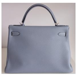 Hermès-Hermes Kelly 32 Tasche-Blau,Grau,Hellblau
