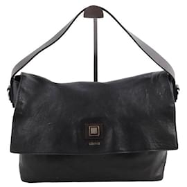 Céline-Leather shoulder bag-Black