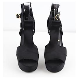 Chanel-Leather Heels-Black
