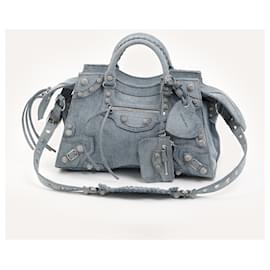 Balenciaga-BALENCIAGA  Handbags   Denim - Jeans-Blue
