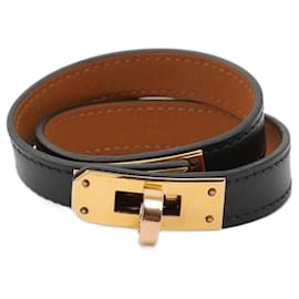 Hermès-HERMES  Bracelets   Leather-Black