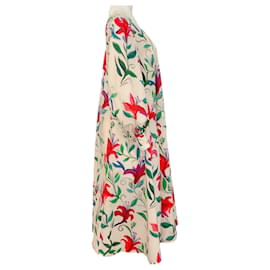 Autre Marque-La linedJ White Lily Popeline Cotton Bali Dress-Cream