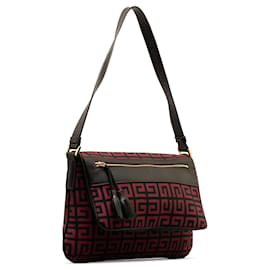 Givenchy-Rote Schultertasche aus Canvas mit Givenchy-Monogramm-Rot