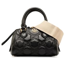 Gucci-Bolso satchel Gucci Mini GG Matelasse Marmont negro-Negro
