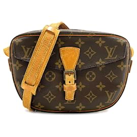 Louis Vuitton-Brown Louis Vuitton Monogram Jeune Fille MM Crossbody Bag-Brown