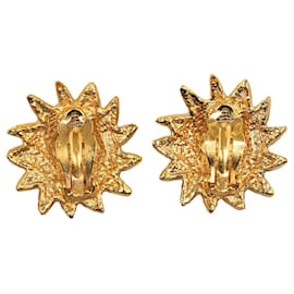 Chanel-Boucles d'oreilles à clip Chanel Lion Motiff dorées-Doré