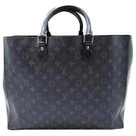 Louis Vuitton-Schwarze „Eclipse Grand Sac“-Tasche mit Louis Vuitton-Monogramm-Schwarz