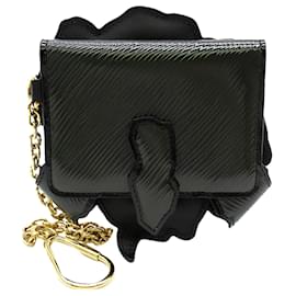 Louis Vuitton-Black Louis Vuitton Grace Coddington Epi Catogram Dog Card Holder-Black