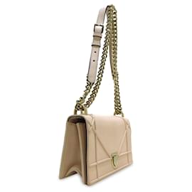 Dior-Beige Dior Small Diorama Flap Crossbody Bag-Beige
