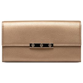 Goldene Cartier Love Leder-Geldbörse Golden