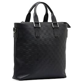 Louis Vuitton-Bolso satchel diario Louis Vuitton Damier Infini negro-Negro