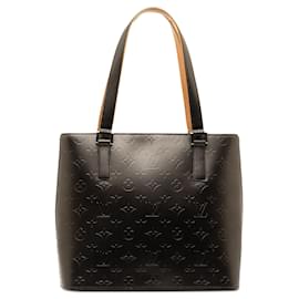 Louis Vuitton-Gray Louis Vuitton Monogram Mat Stockton Tote Bag-Other