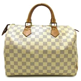 Louis Vuitton-Louis Vuitton Damier Azur Speedy beige 30 Boston Bag-Beige