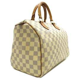 Louis Vuitton-Louis Vuitton Damier Azur Speedy beige 30 Boston Bag-Beige