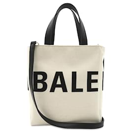Balenciaga-Bolso satchel diario de lona Balenciaga blanco-Blanco