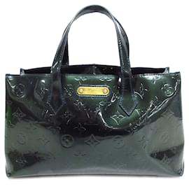 Louis Vuitton-Green Louis Vuitton Monogram Vernis Wilshire PM Handbag-Green